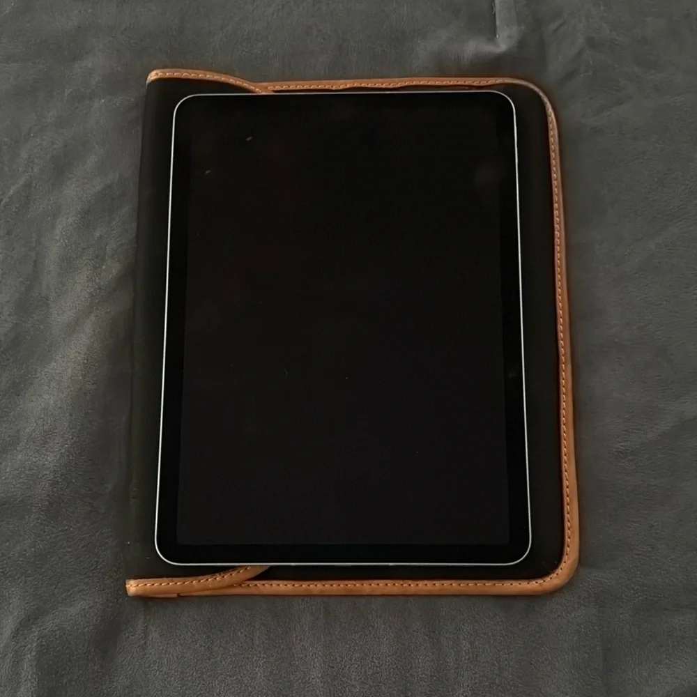 Dooney & Bourke Vintage Black Canvas with Leather Accents iPad Cover